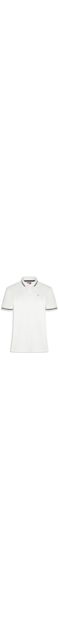 Polo Masculina Regular Fit Com Friso - Branco