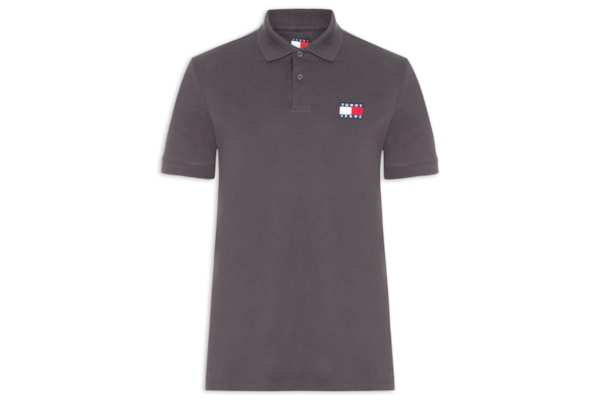 Polo Masculina Regular Fit Com Logo Bordado - Preto