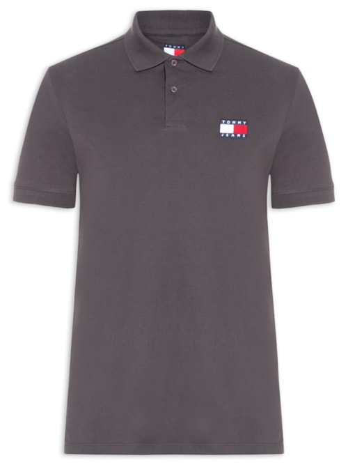 Polo Masculina Regular Fit Com Logo Bordado – Preto