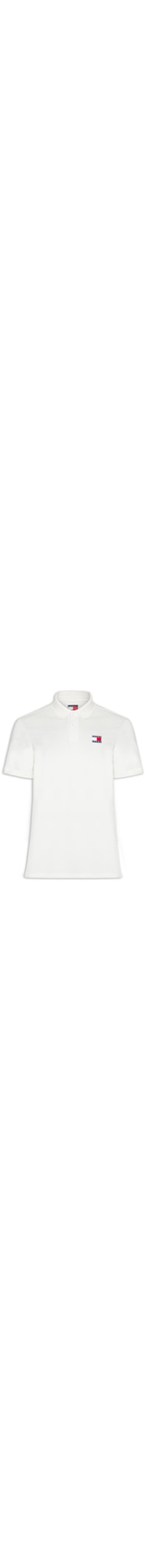 Polo Masculina Regular Fit com Logo - Branco