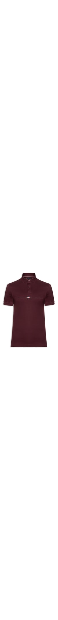 Polo Masculina Regular Fit Diwali Twill Graphic - Vermelho