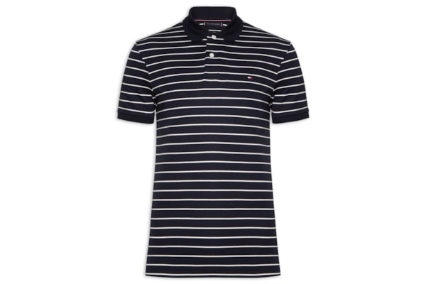 Polo Masculina Regular Fit Em Algodão Bci - Azul