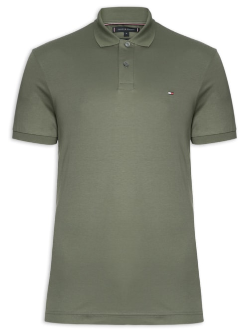 Polo Masculina Regular Fit Em Algodão Bci – Verde