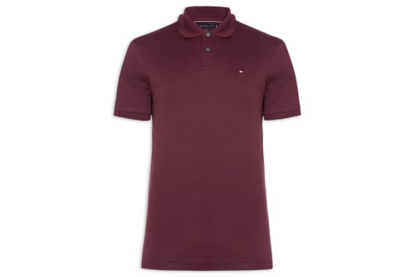 Polo Masculina Regular Fit Em Algodão Bci - Vinho