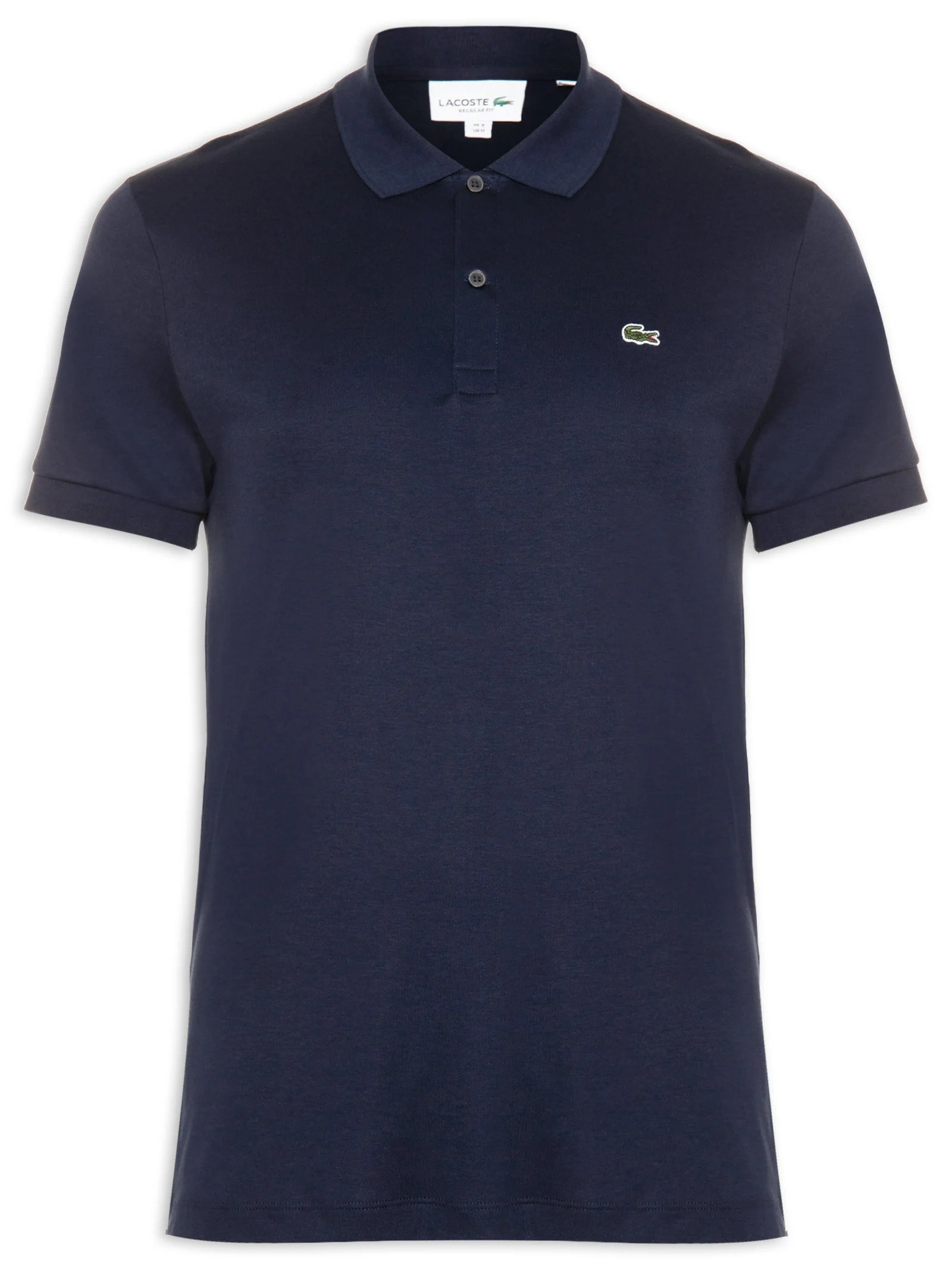 Polo Masculina Regular Fit Em Algodão Pima Azul Lacoste