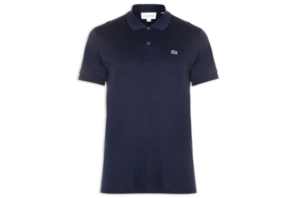 Polo Masculina Regular Fit Em Algodão Pima - Azul