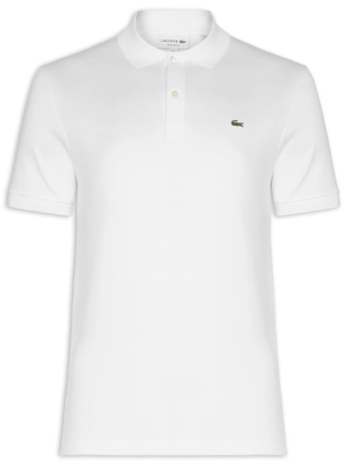 Polo Masculina Regular Fit Em Algodão Pima - Branco
