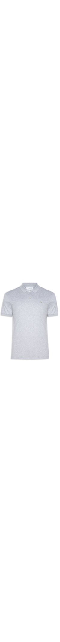 Polo Masculina Regular Fit Em Algodão Pima - Cinza