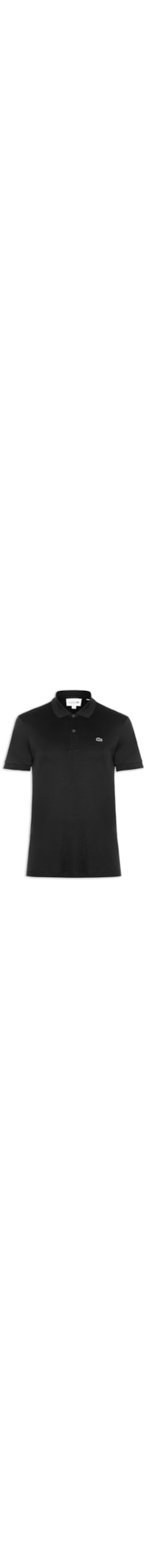 Polo Masculina Regular Fit Em Algodão Pima - Preto