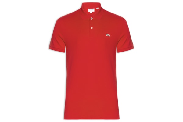 Polo Masculina Regular Fit Em Algodão Pima - Vermelho