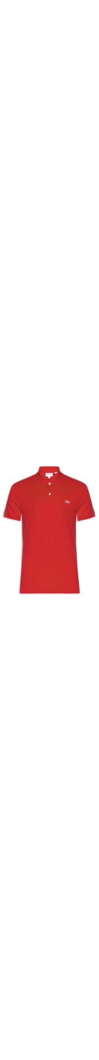 Polo Masculina Regular Fit Em Algodão Pima - Vermelho