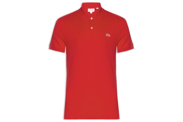 Polo Masculina Regular Fit Em Algodão Pima - Vermelho
