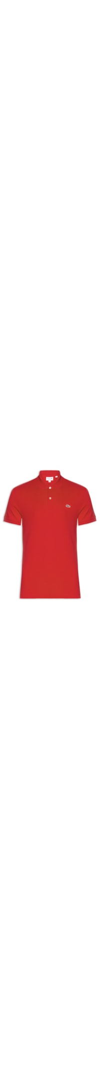 Polo Masculina Regular Fit Em Algodão Pima - Vermelho