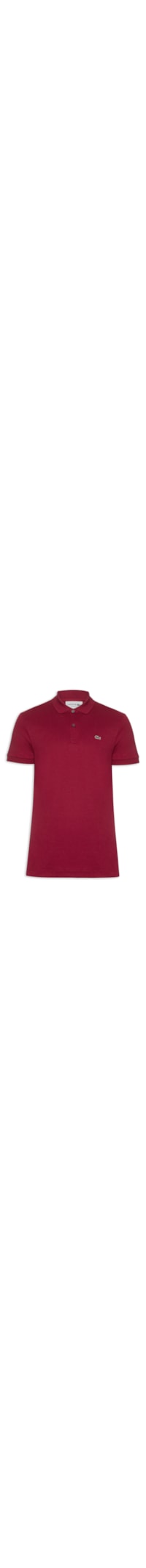 Polo Masculina Regular Fit em Algodão Pima - Vermelho