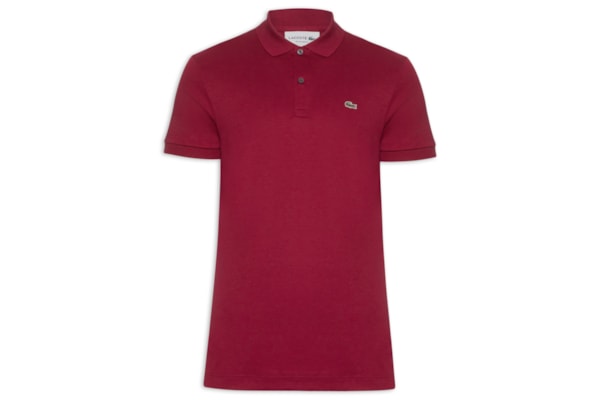 Polo Masculina Regular Fit em Algodão Pima - Vermelho