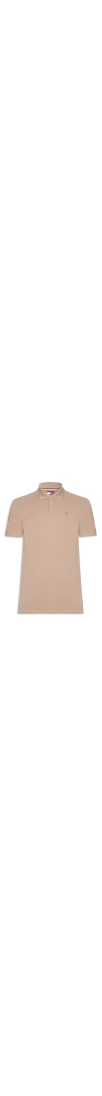 Polo Masculina Regular Fit em Pique - Bege