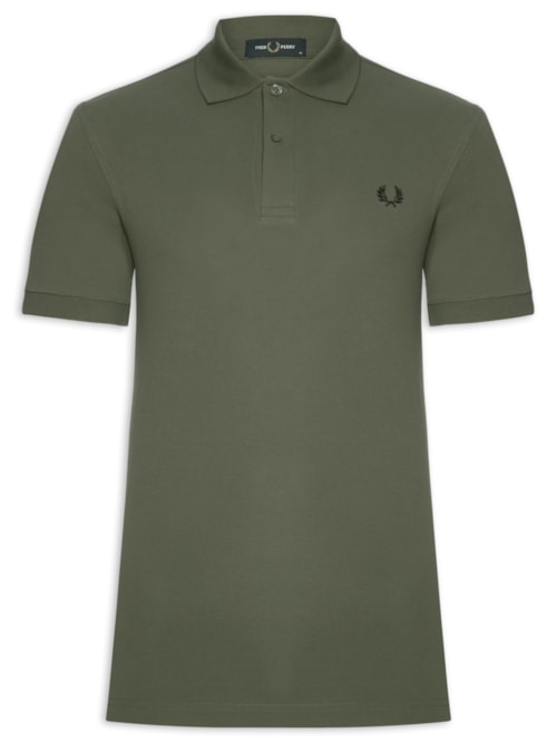 Polo Masculina Regular Fit Em Piquet de Algodão – Verde