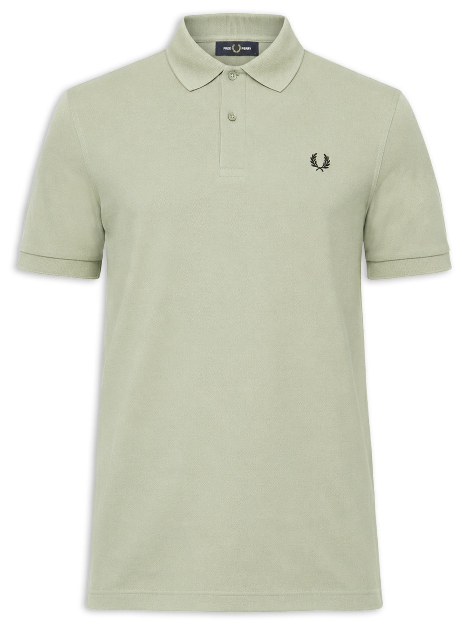 Polo Masculina Regular Fit Em Piquet De Algodão Verde Fred Perry