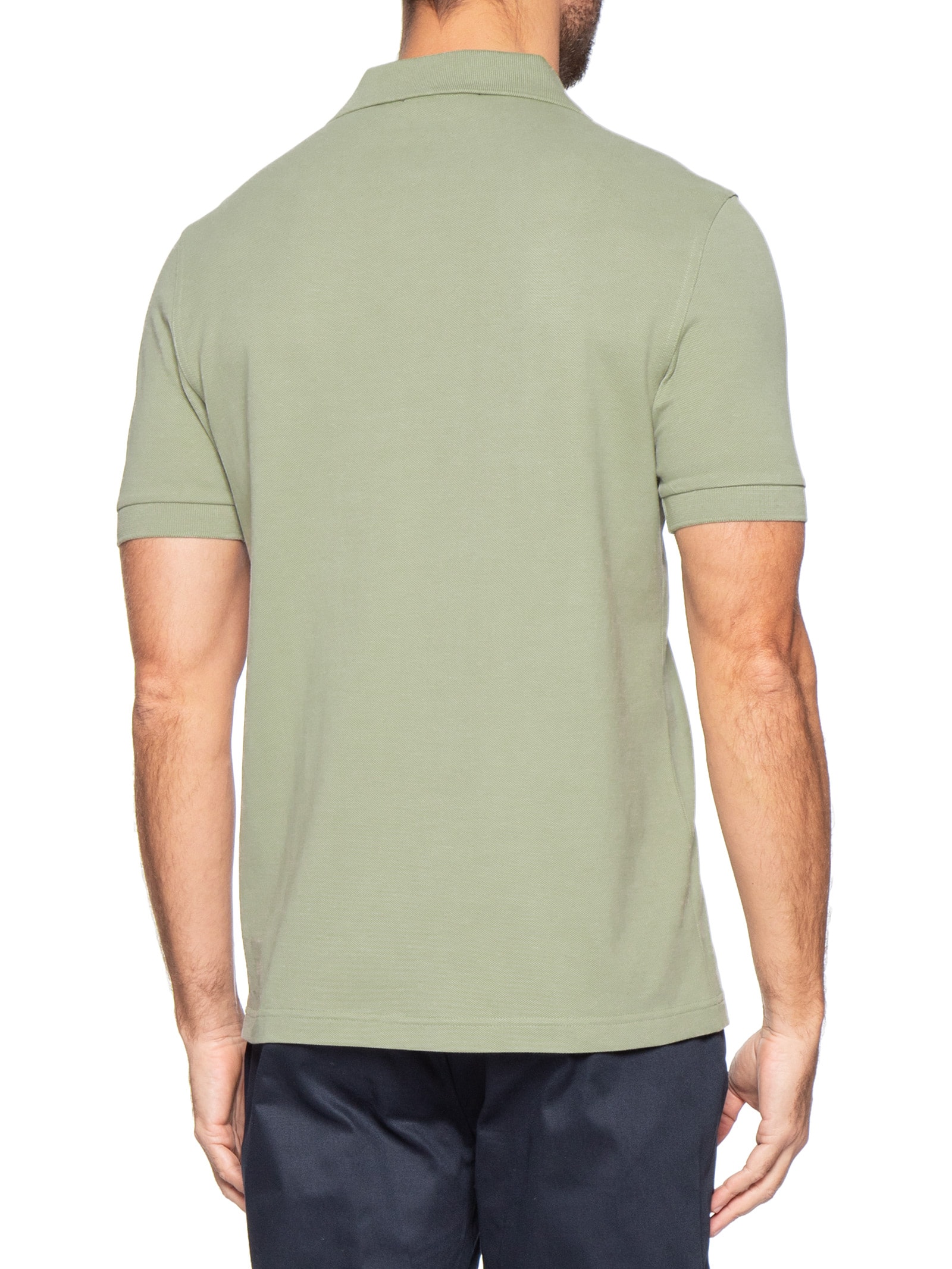Polo Masculina Regular Fit Em Piquet De Algodão Verde Fred Perry
