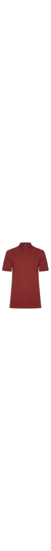 Polo Masculina Regular Fit Em Piquet de Algodão - Vermelho