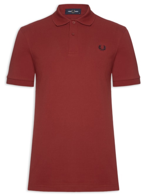Polo Masculina Regular Fit Em Piquet de Algodão – Vermelho