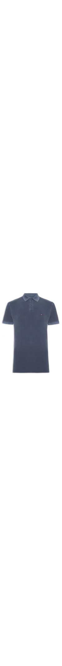 Polo Masculina Regular Fit Garment Dye Algodão - Verde
