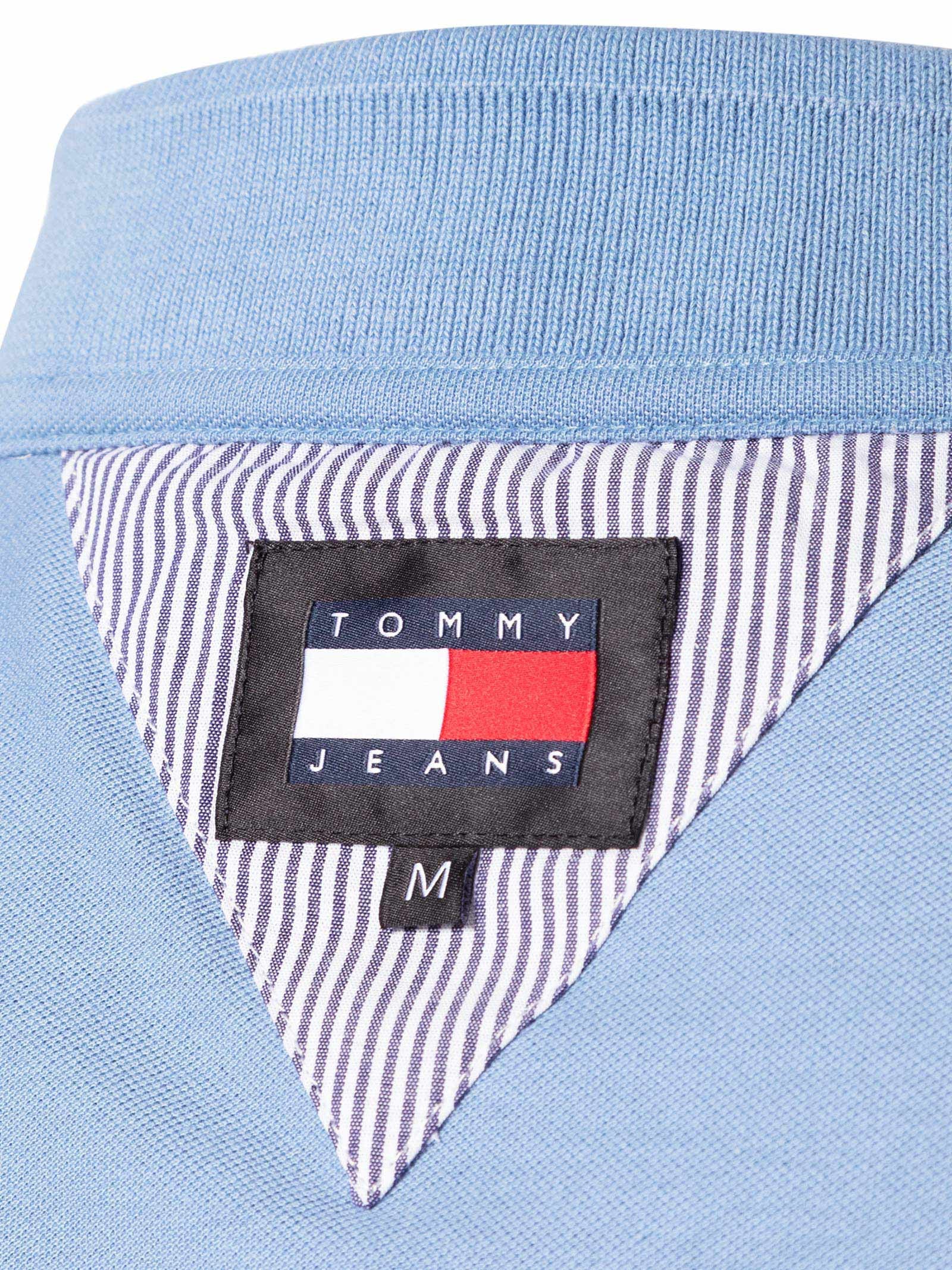 Polo Masculina Regular Fit Linear Azul Tommy Jeans