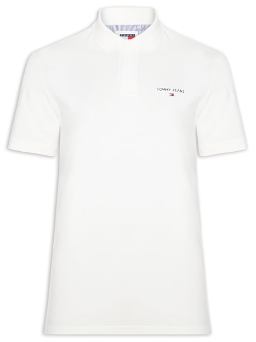 Polo Masculina Regular Fit Linear – Branco