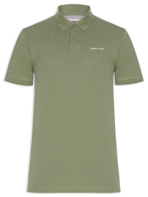 Polo Masculina Regular Fit Linear – Verde