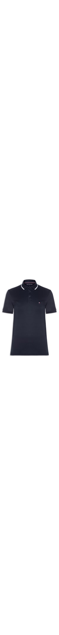 Polo Masculina Regular Fit Liquid Cotton - Azul