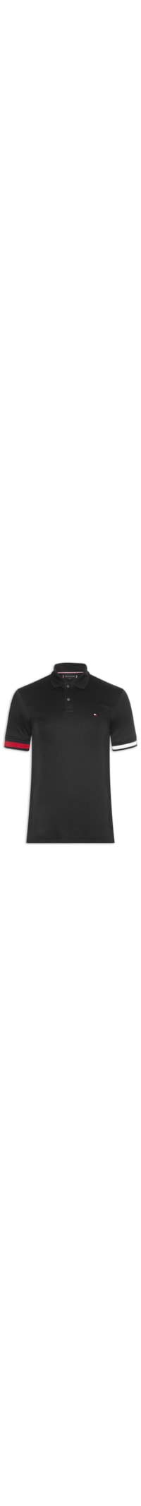 Polo Masculina Regular Fit Liquid Cotton - Preto