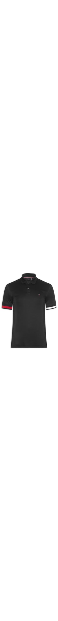 Polo Masculina Regular Fit Liquid Cotton - Preto