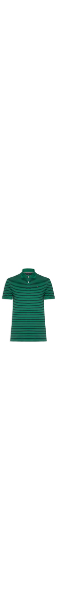 Polo Masculina Regular Fit Liquid Cotton - Verde