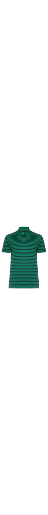 Polo Masculina Regular Fit Liquid Cotton - Verde