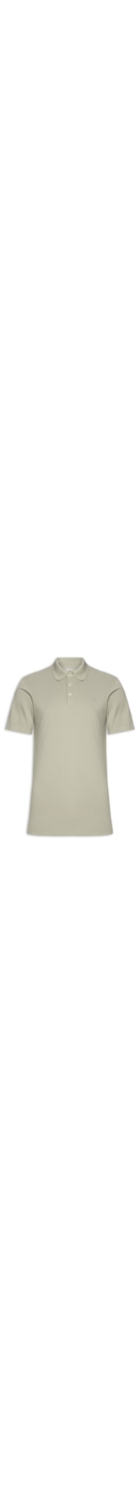 Polo Masculina Regular Fit Logo Bordado - Bege