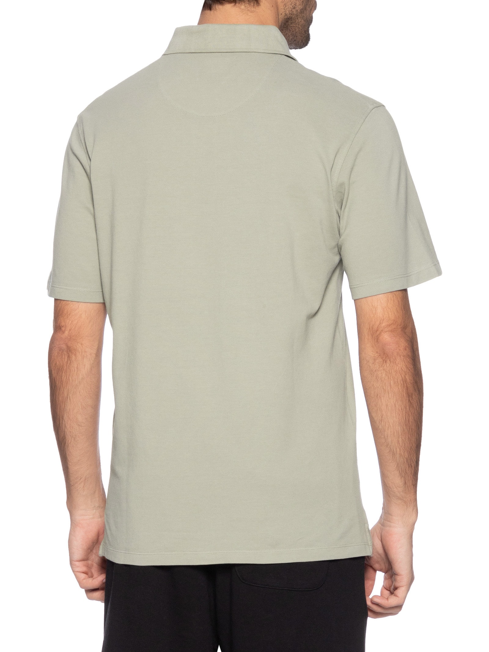 Polo Masculina Regular Fit Logo Bordado Bege Jack & Jones