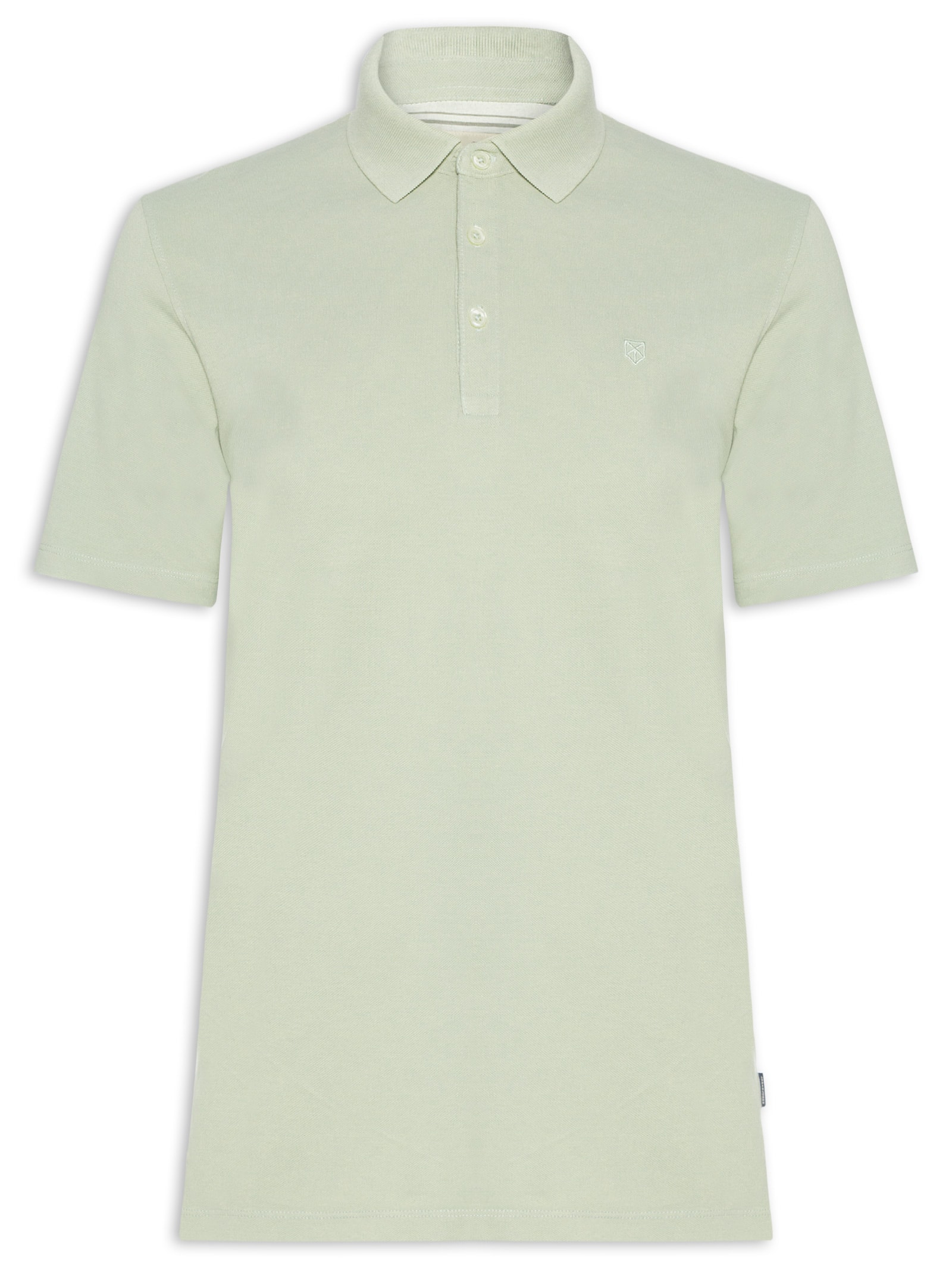 Polo Masculina Regular Fit Logo Bordado Verde Jack & Jones
