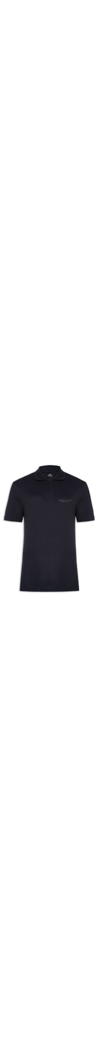 Polo Masculina Regular Fit Logo Milano - Azul