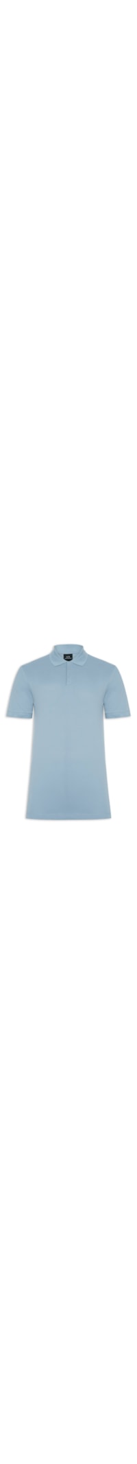 Polo Masculina Regular Fit Logo Milano - Azul