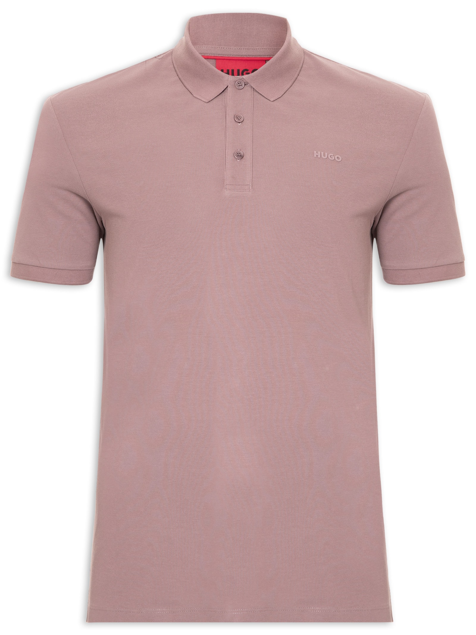 Polo Masculina Regular-Fit Logo Print Donos222 Marrom Hugo