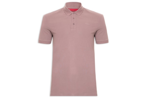 Polo Masculina Regular-Fit Logo Print Donos222 - Marrom