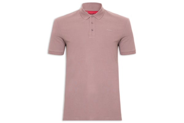 Polo Masculina Regular-Fit Logo Print Donos222 - Marrom