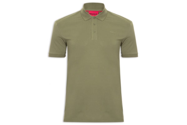 Polo Masculina Regular-Fit Logo Print Donos222 - Verde
