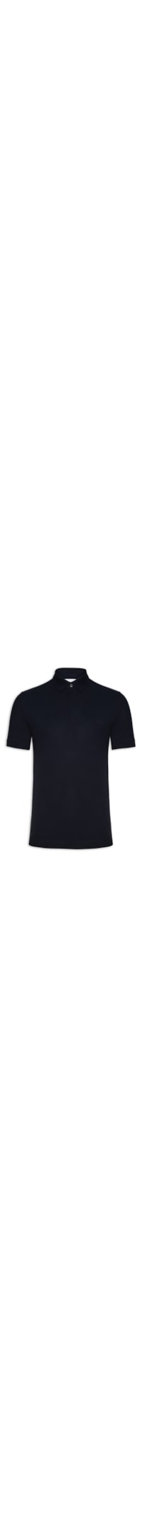 Polo Masculina Regular Fit Paris Em Piquet Stretch - Azul
