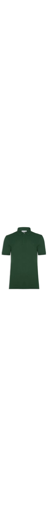 Polo Masculina Regular Fit Paris Em Piquet Stretch - Verde