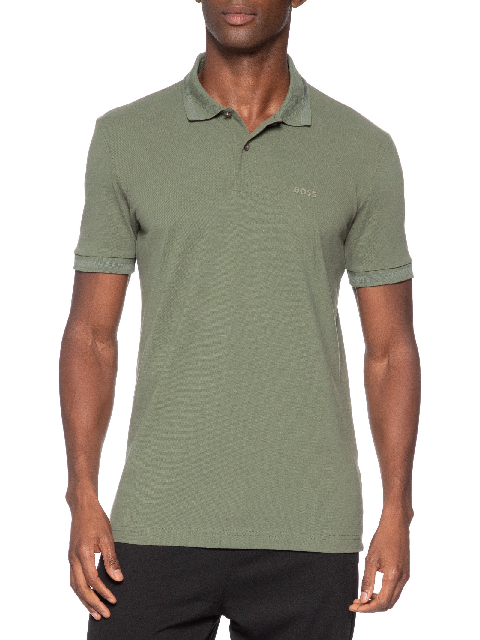 Polo Masculina Regular Fit Pio 1 – Bege Boss