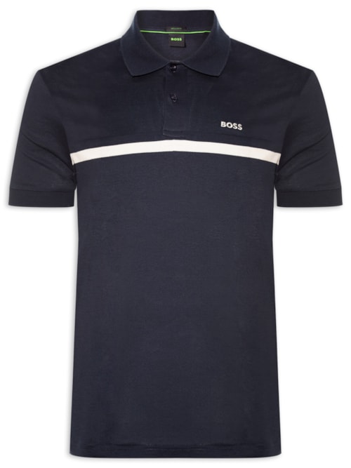 Polo Masculina Regular Fit PL Join Paddy Stripe Regular fit – Azul