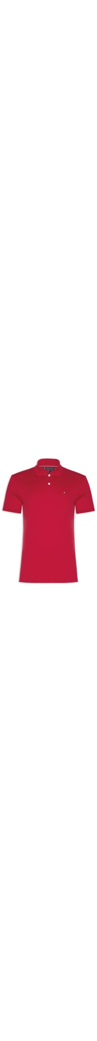 Polo Masculina Regular Fit Seasonal em Liquid Cotton - Vermelho