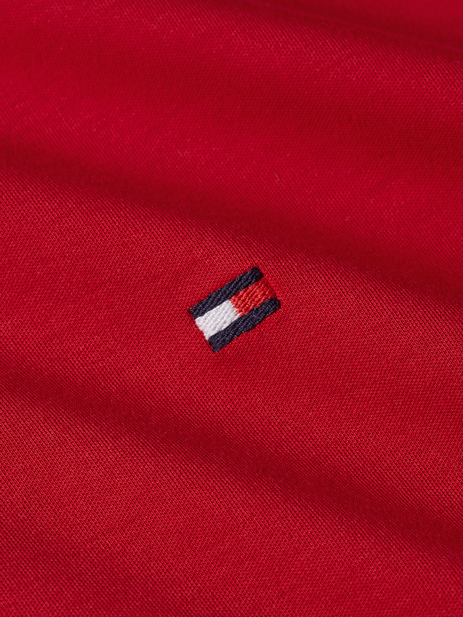 Polo Masculina Regular Fit Seasonal em Liquid Cotton Vermelho Tommy Hilfiger