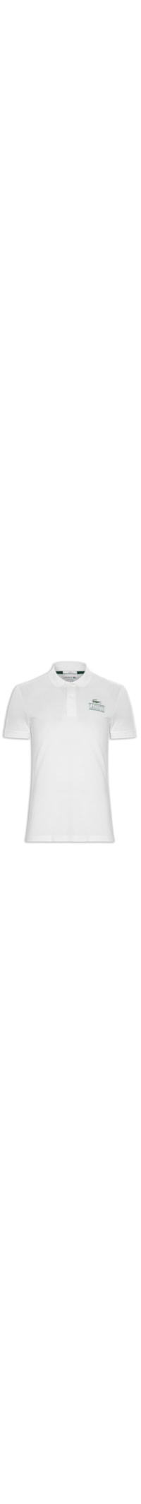 Polo Masculina Regular Fit Signature Em Mini Piquet Stretch - Branco